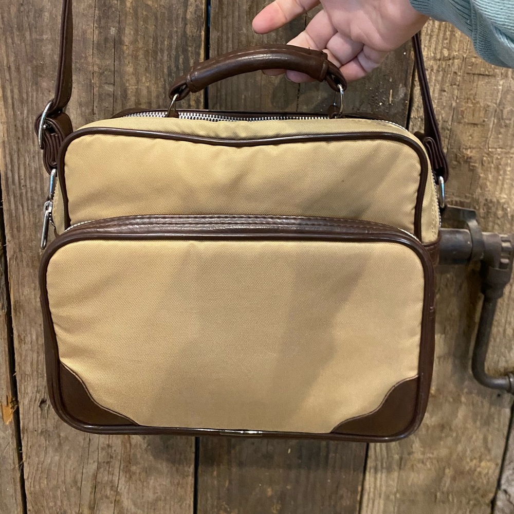 Vintage Canvas Padded Camera Shoulder Travel Bag